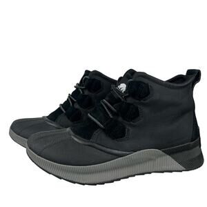 Sorel Women's Black Waterproof Lace Up Classic Winter Snow Duck Boots (Sz 8)